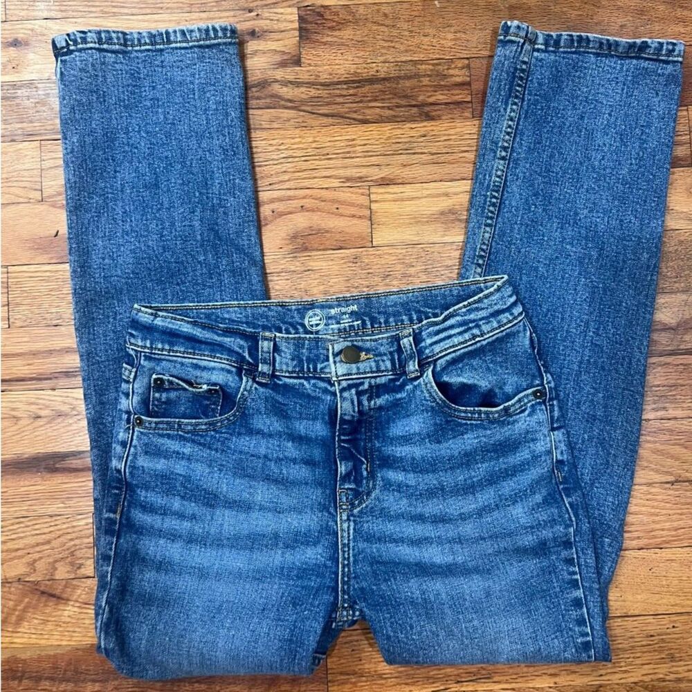 Wonder Nation Boys Straight Leg Jeans Medium Wash - Size 14